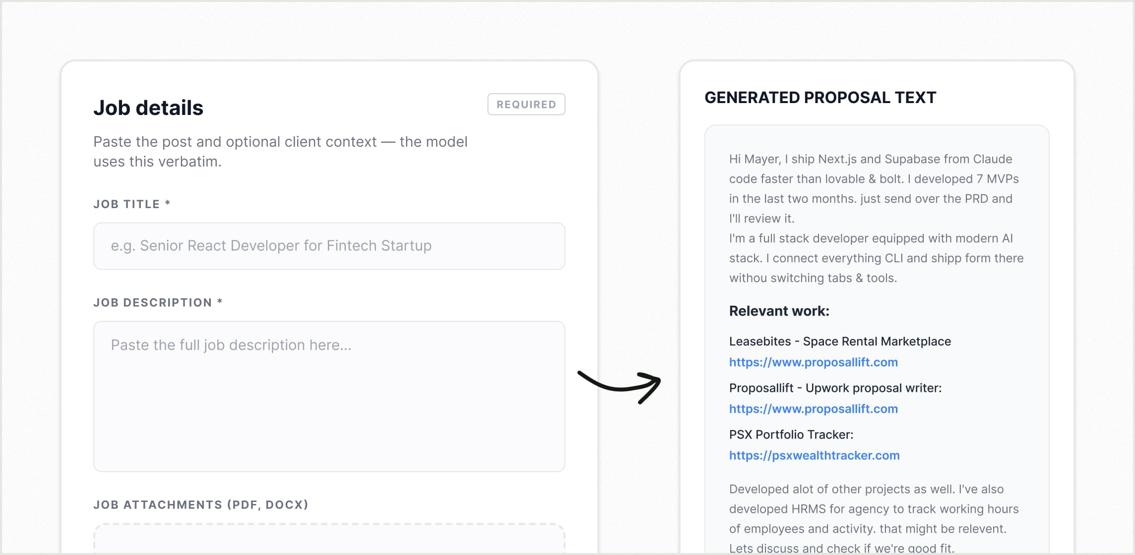 AI Proposal Generation